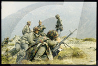 Korpskommandant Franchini besucht Soldaten; Simplon-Hospiz 1982
