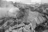 WK 2: Bombenabwurf; Rangierbahnhof 'Wolf' Basel 1945
