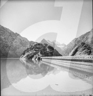 Grimsel; Stausee und Staumauer; 1946