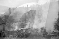 WK 2: Bombenabwürfe; abgebrannte Häuser, Schaffhausen 1944