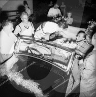 Empfang Ferdi Küblers in Adliswil nach dem WM-Titel 1951