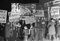 Spanier demonstrieren gegen Burgos-Urteile, Zürich 1969