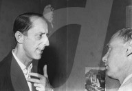 Albert Stocker mit Blick-Redaktor Honegger; um 1963