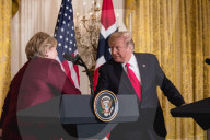 NEWS - Norwegische Premierministerin Erna Solberg besucht Donald Trump