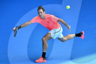 PEOPLE -  Australian Open:  Roger Federer trainiert in der Rod Laver Arena