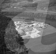 Baustelle Atomkraftwerk Würenlingen 1957
