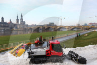 NEWS - Dresden: Vorbereitungen für den Ski-Weltcup am Königsufer