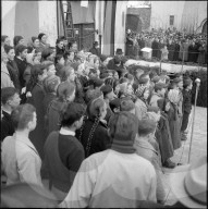 Protest gegen Kraftwerkbau; Wasserkraftwerk; 1952