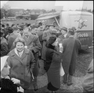 Ausstellungsbesucher, Lärmbekämpfung, Zürich 1960