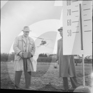 Lärmpegel-Messung mit Helikopter, Zürich 1960