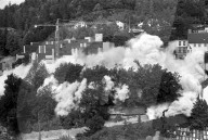 Sprengung des alten Konviktes, Chur 1970