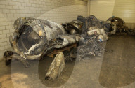 Überreste vom Crossair-Absturz bei Bassersdorf von 2001