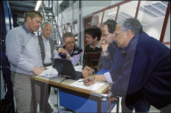 Das Elektronik-Team bei Ringier Print in Adligenswil 1999