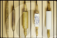 Ernährungs-Museum; Musée Alimentarium in Vevey; antike Nudelhölzer 1986