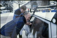 David Niven in Gstaad, Neujahr 1980 