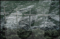 Grabkreuze auf Massengräber, Falkland-Inseln 1982