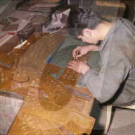 Herstellung einer Glocke für die Expo 1964