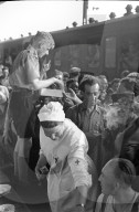 Deportierte Franzosen, Belgier, Holländer; Transit in Basel; 1945