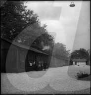 Quarantäne-Lager für Auslandschweizer in Neuenburg 1945