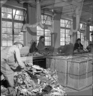 Recycling, Frauen sortieren Textilien; 1942