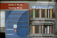 Fahrplan- und Süsswarenautomat 1981