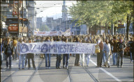 Jugend-Demonstration in Zürich 1980