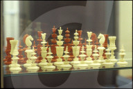 Antike Schachfiguren aus Elfenbein