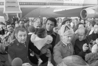 Muhammad Alis Ankunft in Zürich-Kloten 1971