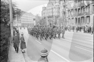 Trauerzug für Korpskommandant Adolf Hanslin, Zürich 1971