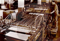 In Ringier-Druckerei: Druckmaschine, um 1910