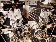 In Ringier-Druckerei: Druckmaschine, um 1910