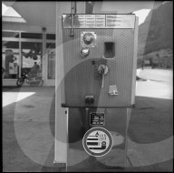 Tankstelle in Stans 1971: Zapfsäule