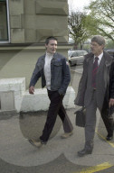 Bruno S., vor dem Prozess mit Rechtsanwalt, Olten 2006