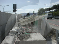 Autobahnbausstelle bei Villeneuve 2006