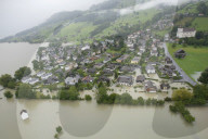 Hochwasser Schweiz 2005: Sarnen, August 2005