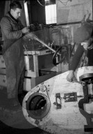 Revisionsarbeit in Schaustellerbetrieb 1942
