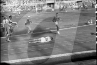 Rom 1960: 400m Hürden; 2. Halfinal, Galliker stürzt