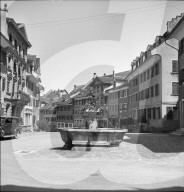 Gasse in der Altstadt von Bischofszell; 1939