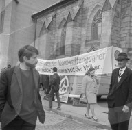 Passanten; Schlusskundgebung; Ostermarsch 1966