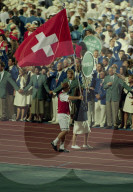 Atlanta 1996: Schweizer Delegation, Schärer als Fahnenträger