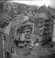 Biel, Abbruch des "Hôtel de la Croix Blanche"; 1951