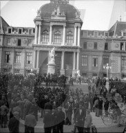 Demonstration der Bau- und Holzarbeiter, Lausanne 1946