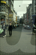 Fussgänger in den Strassen von Amsterdam, 1980