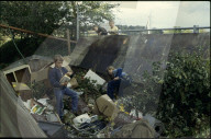 Kinder suchen im Abfall, Müllhalde, 1982