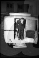 Georges Oltramare, Angeklagter im Prozess gegen Schweizer Nazis, Nationalsozialisten; 1947