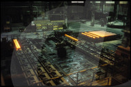 Glühender Stahl in Fabrikhalle 1982