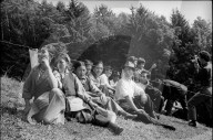 Publikum bei Grundsteinlegung für Tibet-Institut Rikon 1967