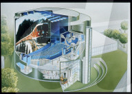 Gezeichneter Plan des IMAX Kinos 1995