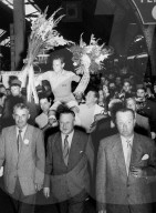 Empfang für Tour de France-Sieger Hugo Koblet in Zürich 1951