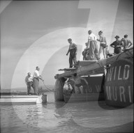 Nach WK 2: Bergung eines US-Bombers, Zug 1952